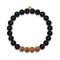 Tenacity | Gold Mala Yoga Bracelet | Matte Black