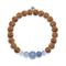 Winds of Change | Silver Mala Yoga Bracelet | Blue Aventurine