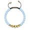 Aquamarine | Gold | Balance Gemstone Macrame Bracelet