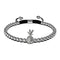 Pina Colada | Silver | Black | Crystal Pineapple | Macrame Charmballa Bracelet