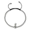 Pina Colada | Silver | Black | Crystal Pineapple | Macrame Charmballa Bracelet