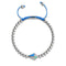 Kite | Silver & Blue | Enamel | Crystal Macrame Charmballa Bracelet