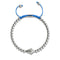 Kite | Silver & Blue | Crystal Macrame Charmballa Bracelet
