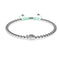 Tortuga | Silver | Aqua | Crystal Sea Turtle | Macrame Charmballa Bracelet