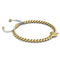Crystal Fox | 18k Gold | White | Macrame Charmballa Bracelet