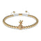 Pina Colada | 18k Gold | White | Crystal Pineapple | Macrame Charmballa Bracelet