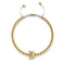Crystal Sea Crab | 18k Gold | White | Macrame Charmballa Bracelet