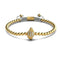 Isla | 18k Gold | Crystal Conch Shell Macrame Charmballa Bracelet