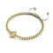 Isla | 18k Gold | Crystal Conch Shell Macrame Charmballa Bracelet