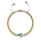 Kite | 18k Gold & Cream | Enamel | Crystal Macrame Charmballa Bracelet