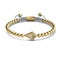 Kite | 18k Gold & Cream | Crystal Macrame Charmballa Bracelet