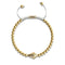 Kite | 18k Gold & Cream | Crystal Macrame Charmballa Bracelet