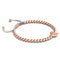 Crystal Fox | 18k Rose Gold | White | Macrame Charmballa Bracelet
