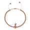 Pina Colada | 18k Rose Gold | Pink | Crystal Pineapple | Macrame Charmballa Bracelet