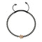 Tortuga | 18k Rose Gold & Gunmetal | Black | Crystal Sea Turtle | Macrame Charmballa Bracelet | Men's