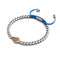 Kite | 18k Rose Gold & Silver & Blue | Crystal Macrame Charmballa Bracelet