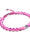 Magenta | Silver | Mermaid Glass Macrame Bead Bracelet