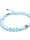Aquamarine | Silver | Mermaid Glass Macrame Bead Bracelet