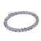 Neon Grey Crystal | White Gold Vermeil | Mermaid Glass Bead Bracelet