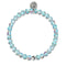 Ocean Crystal | White Gold Vermeil | Mermaid Glass Bead Bracelet