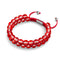 Dark Vermillion | Silver | Double Mermaid Glass Bracelet