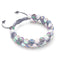 Grey and White | Silver | Double Mermaid Glass Bracelet | Men's