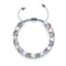 Grey and White | Silver | Double Mermaid Glass Bracelet | Men's