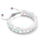 Rainbow White | Unicorn Silver | Double Mermaid Glass Bracelet