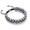 Grey | Unicorn Silver | Double Mermaid Glass Bracelet | Men's