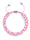 Pink | Silver | Double Mermaid Glass Bracelet
