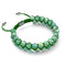 Emerald | Silver | Double Mermaid Glass Bracelet