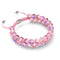 Pink Nebula | Silver | Double Galaxy Glass Bracelet