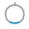 Delightful | Silver | Blue Crystal | Gemstone Expression Bracelet