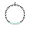 Proud | Silver | Green Turquoise | Gemstone Expression Bracelet