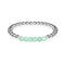 Proud | Silver | Green Turquoise | Gemstone Expression Bracelet