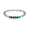 Dreamy | Silver | New Green Agate | Gemstone Expression Bracelet