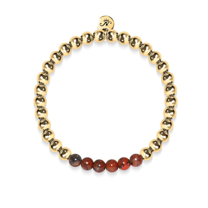 Wistful | 18k Gold | Breciated Jasper | Gemstone Expression Bracelet