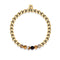 Satisfaction | 18k Gold | Grey Line Agate | Gemstone Expression Bracelet