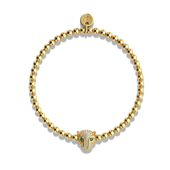 Fierce | 18k Gold | Crystal Cat Bracelet