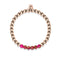 Inspired | 18k Rose Gold | New Red Agate | Gemstone Expression Bracelet
