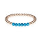 Delightful | 18k Rose Gold | Blue Crystal | Gemstone Expression Bracelet