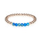Jubilant | 18k Rose Gold | Dark Blue Emperor Gemstone | Expression Bracelet