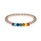 Chakra | 18k Rose Gold | Gemstone Expression Bracelet