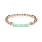 Proud | 18k Rose Gold | Green Turquoise | Gemstone Expression Bracelet