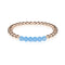 Coy | 18k Rose Gold | Aquamarine | Gemstone Expression Bracelet