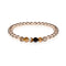 Satisfaction | 18k Rose Gold | Grey Line Agate | Gemstone Expression Bracelet