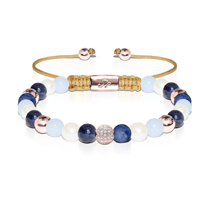 18k Rose Gold | Stone Crystal Kikiballa Bracelet