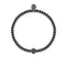 Glamorous | Gunmetal | Black Cubic Zirconia Crystals | Expression Bracelet | Men's