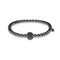 Men's | Gunmetal | Black Cubic Zirconia Crystals | Bead Bracelet