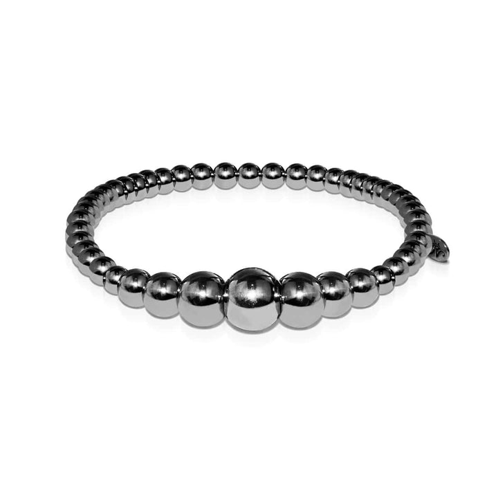 Men's | Gunmetal Cascade | Bead Bracelet